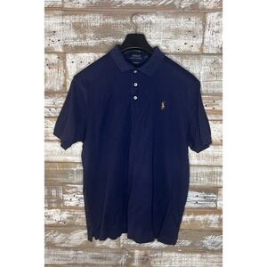 Polo‎ Ralph Lauren blue collared short sleeve shirt L
